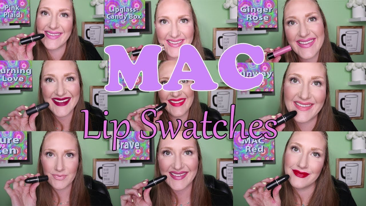 MAC Lipstick/Lip Glosses: Lip Swatches