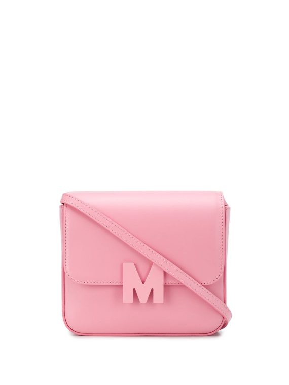 MSGM small M logo shoulder bag - PINK - MSGM