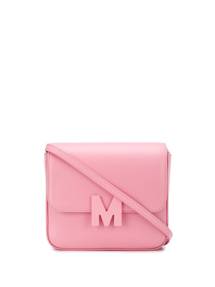 MSGM small M logo shoulder bag - PINK - MSGM