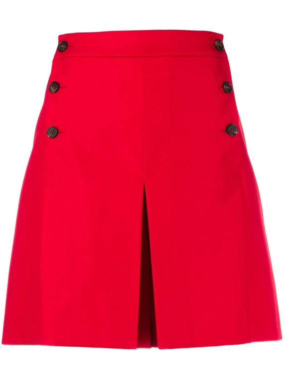 Mulberry side buttoned flared shorts - Mulberry
