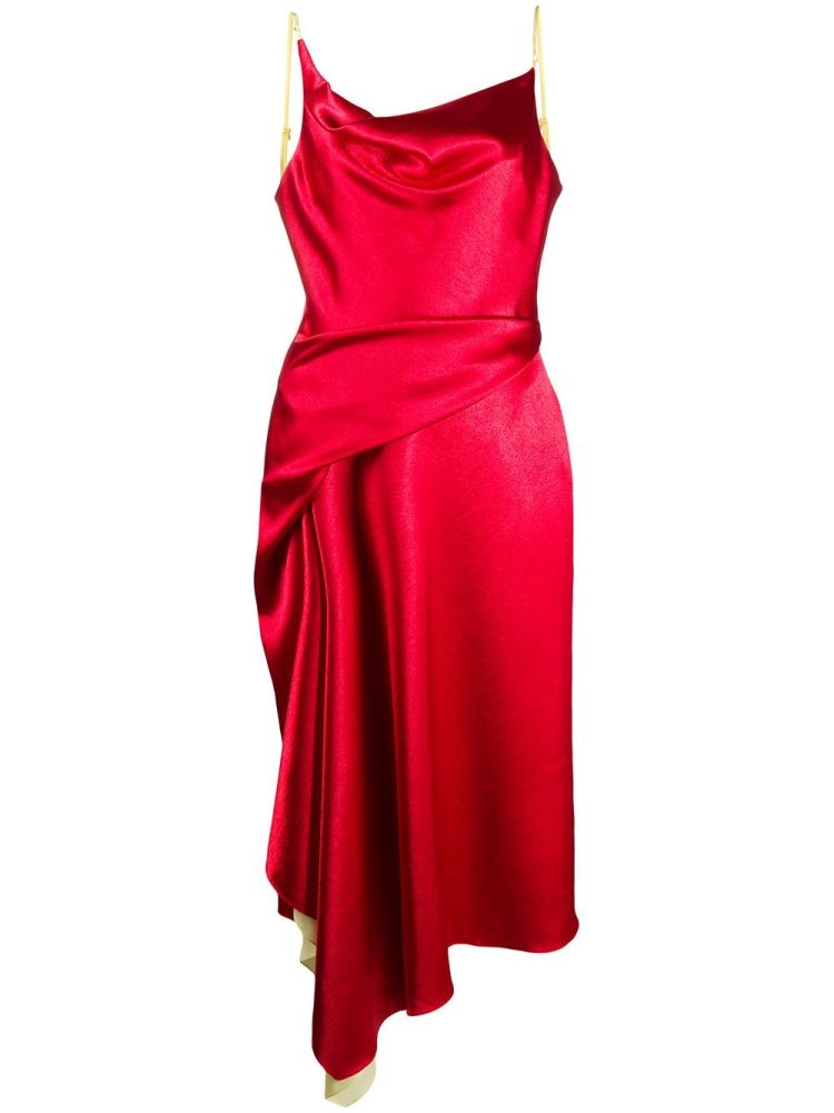 Sies Marjan Farrah satin dress - Red - Sies Marjan
