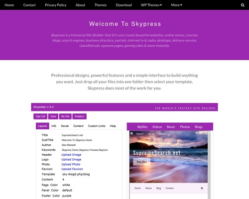 Skypress Universal Site Builder