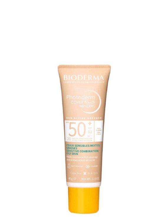 Bioderma Photoderm Cover Touch Mineral Tinted Sunscreen Spf50+ Very Light 40g - Bioderma