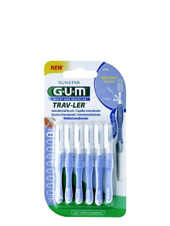 Gum Trav-Ler Brushes 0.6mm x6 - GUM
