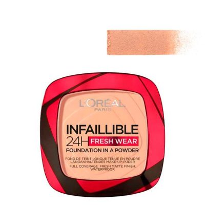 L'Oréal Infaillible 24h Fresh Wear Foundation in a Powder 245 Golden Honey 9g - L'Oréal Paris