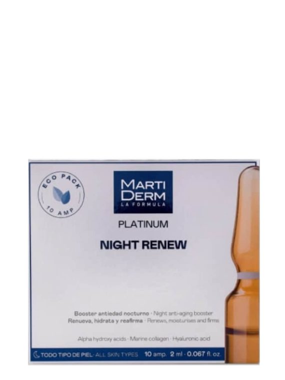 Martiderm Platinum Night Renew Anti-Aging Booster 10x2ml - Martiderm