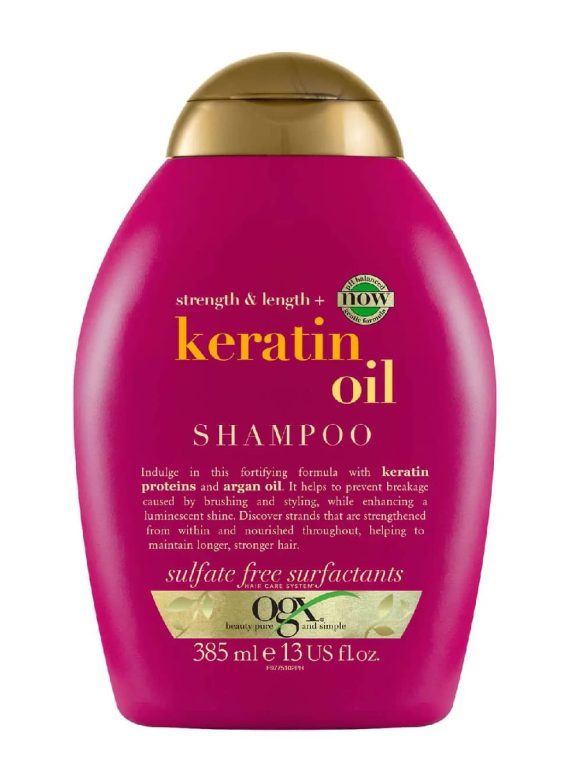 OGX Strength and Length Keratin Oil Anti-Breakage Shampoo 385ml - OGX