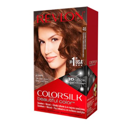 Revlon ColorSilk Beautiful Color Permanent Hair Color 46 Medium Golden Chestnut Brown - Revlon