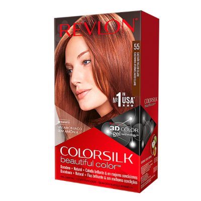 Revlon ColorSilk Beautiful Color Permanent Hair Color 55 Light Reddish Brown - Revlon