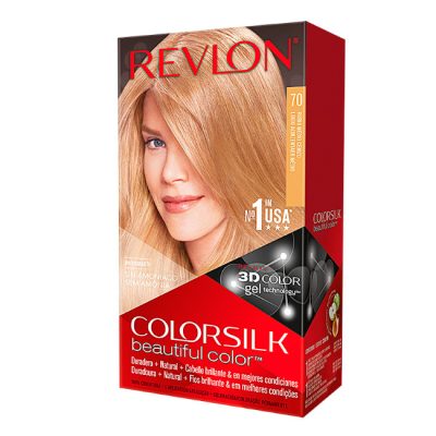 Revlon ColorSilk Beautiful Color Permanent Hair Color 70 Medium Ash Blonde - Revlon