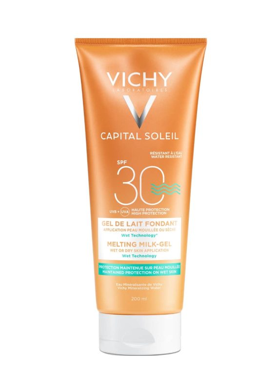 Vichy Ideal Soleil Ultra-Melting Milk Gel SPF30 for Wet or Dry Skin 200ml - Vichy